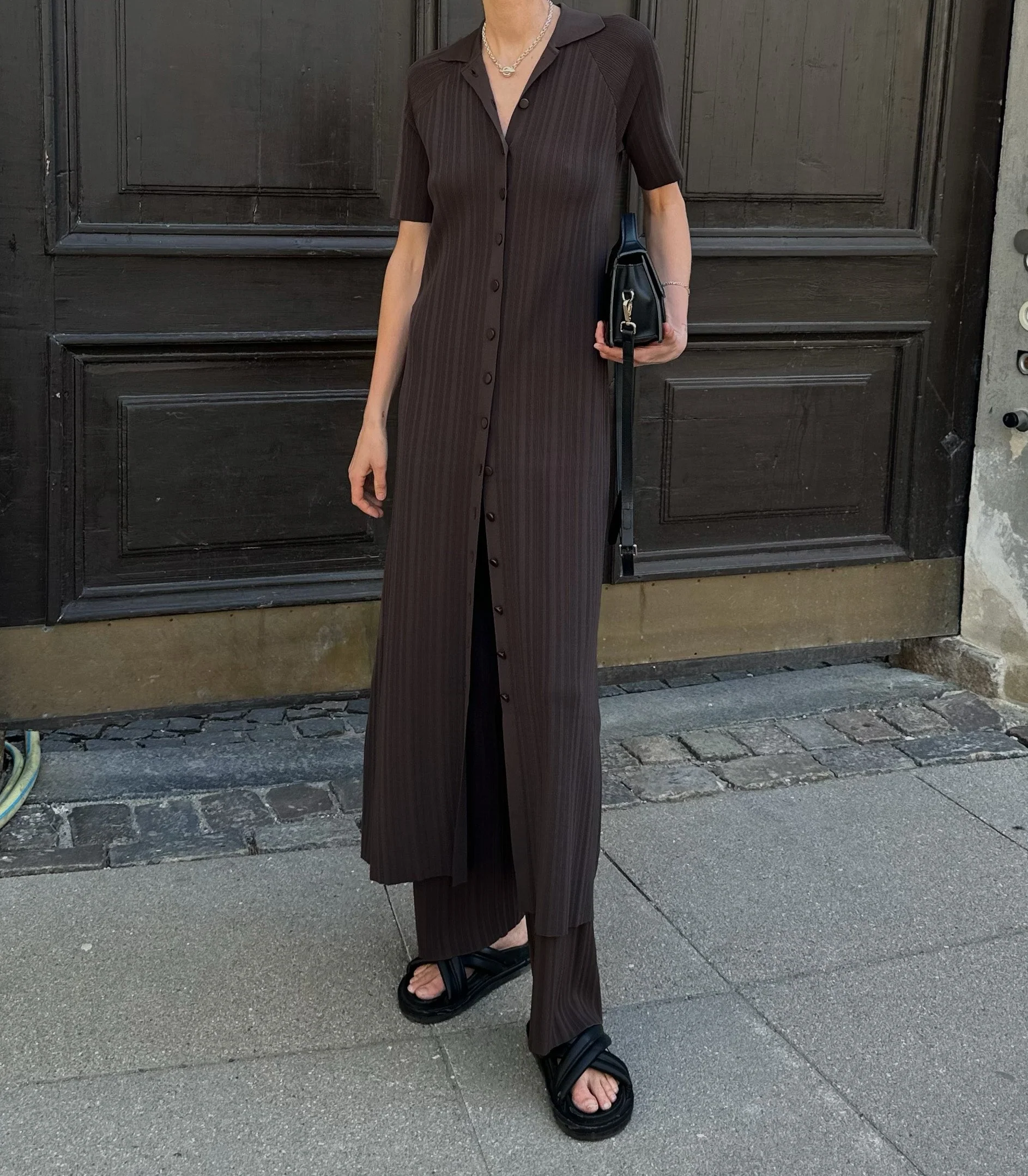 FLOW DRESS | chocolate brown - Image 4