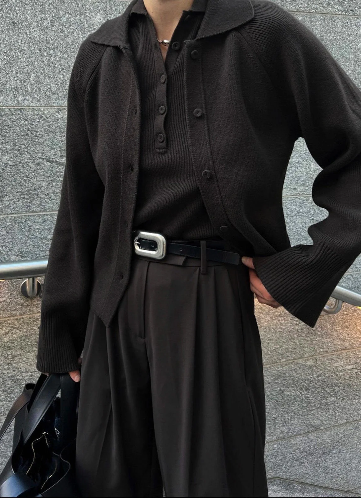 BEAU CARDIGAN | dark brown - Image 3