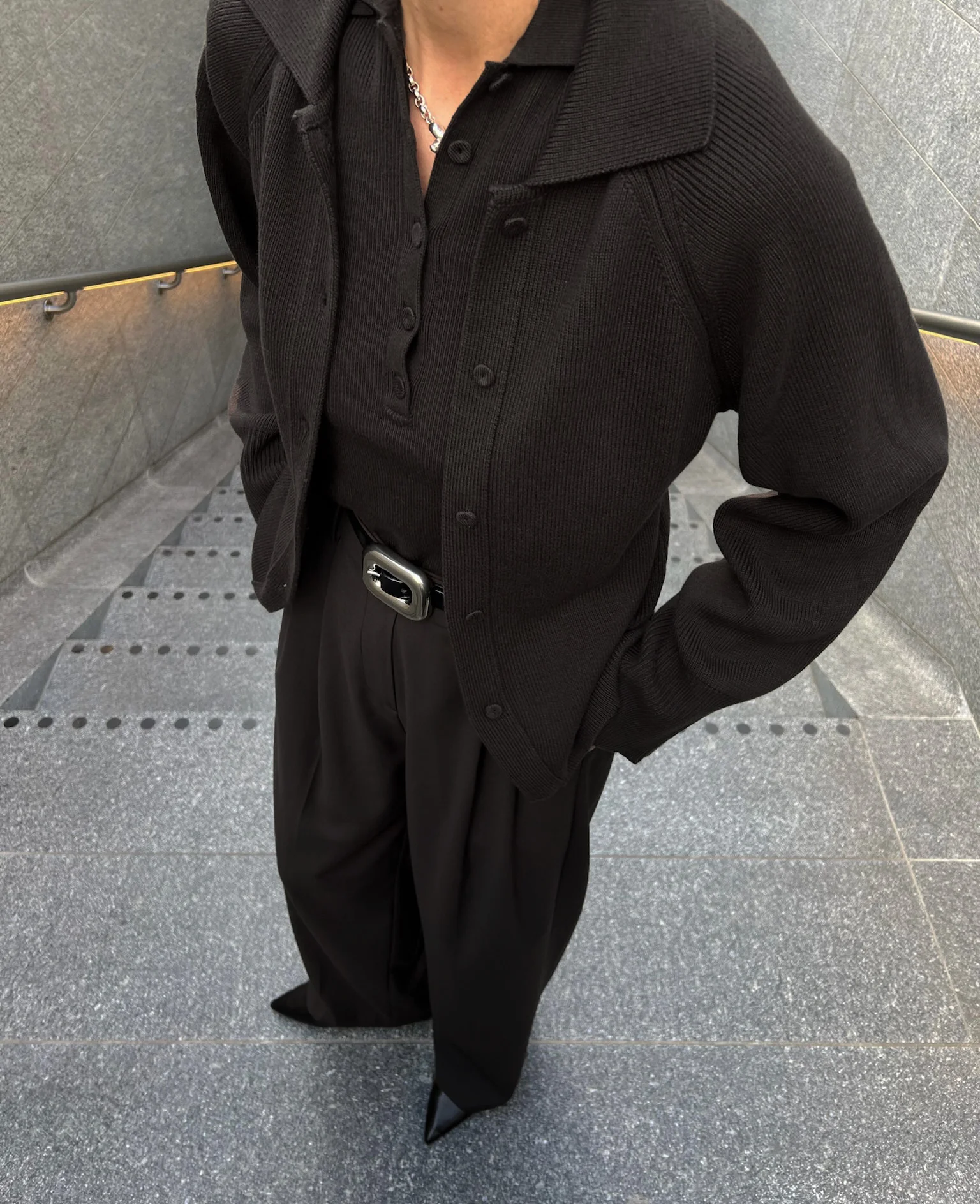 BEAU CARDIGAN | dark brown - Image 6