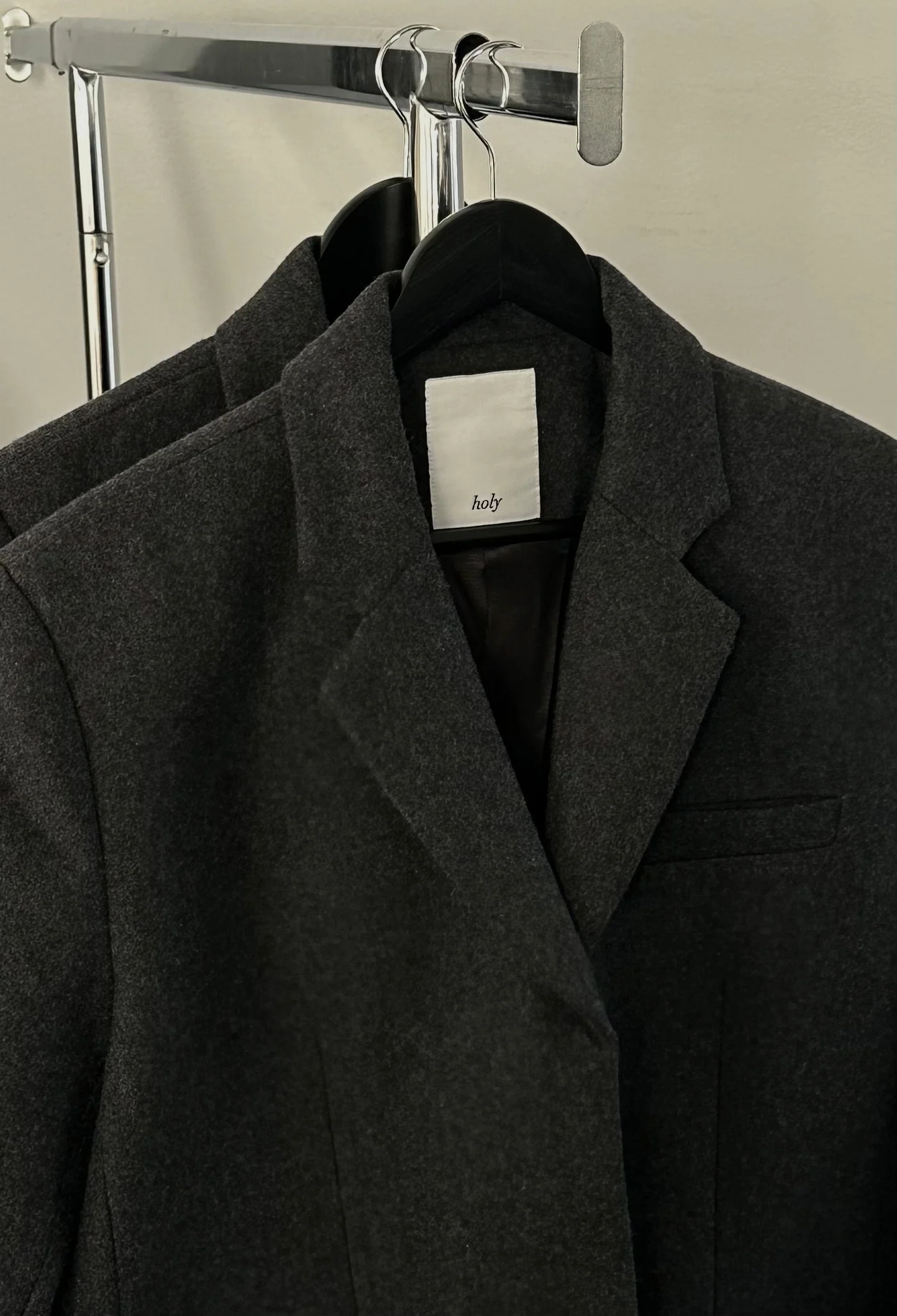 MAEVE WOOL BLAZER | dark grey - Image 8