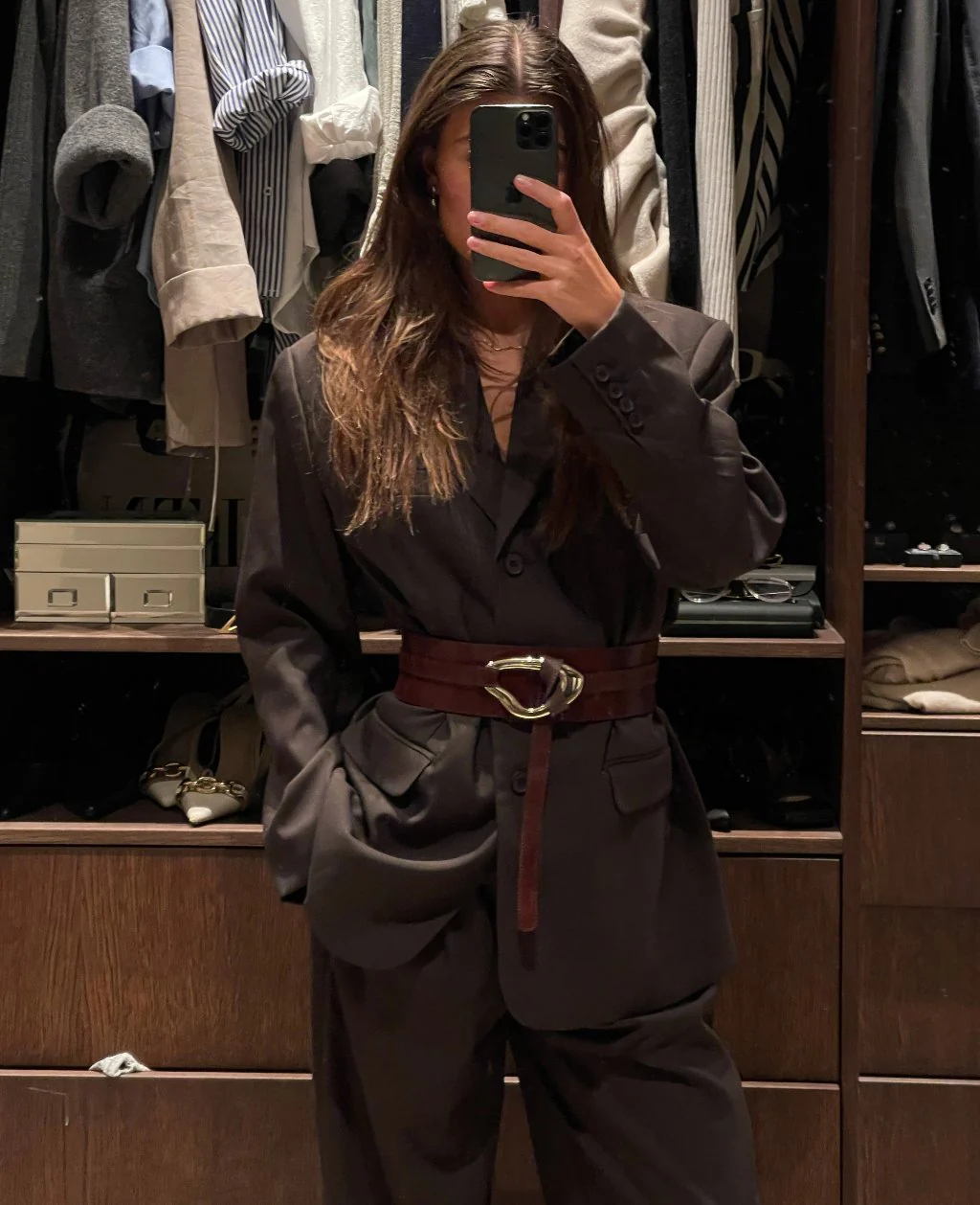 MAEVE BOXY BLAZER | dark brown - Image 5