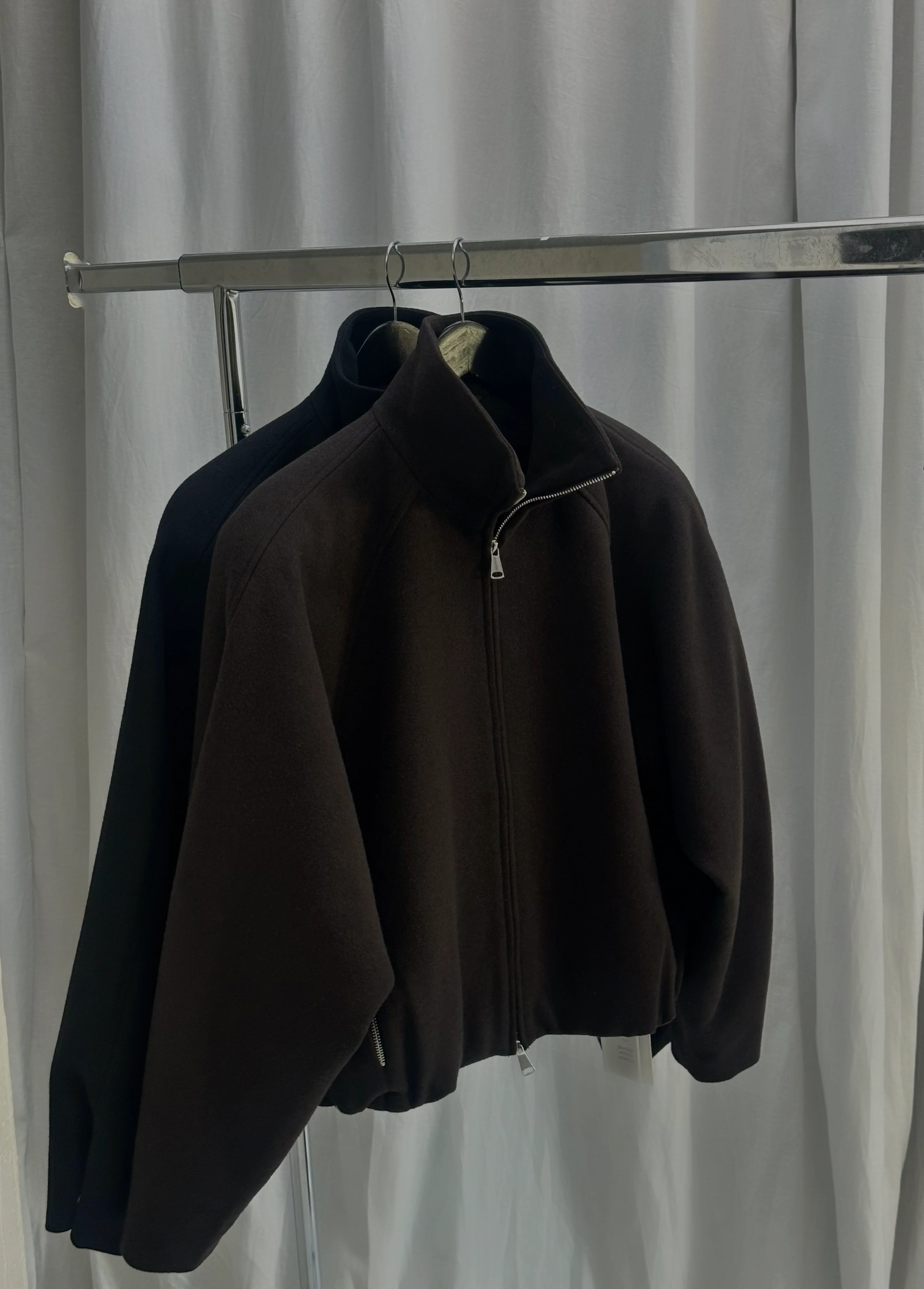 SLOANE WOOL BOMBER  | dark brown - Image 6