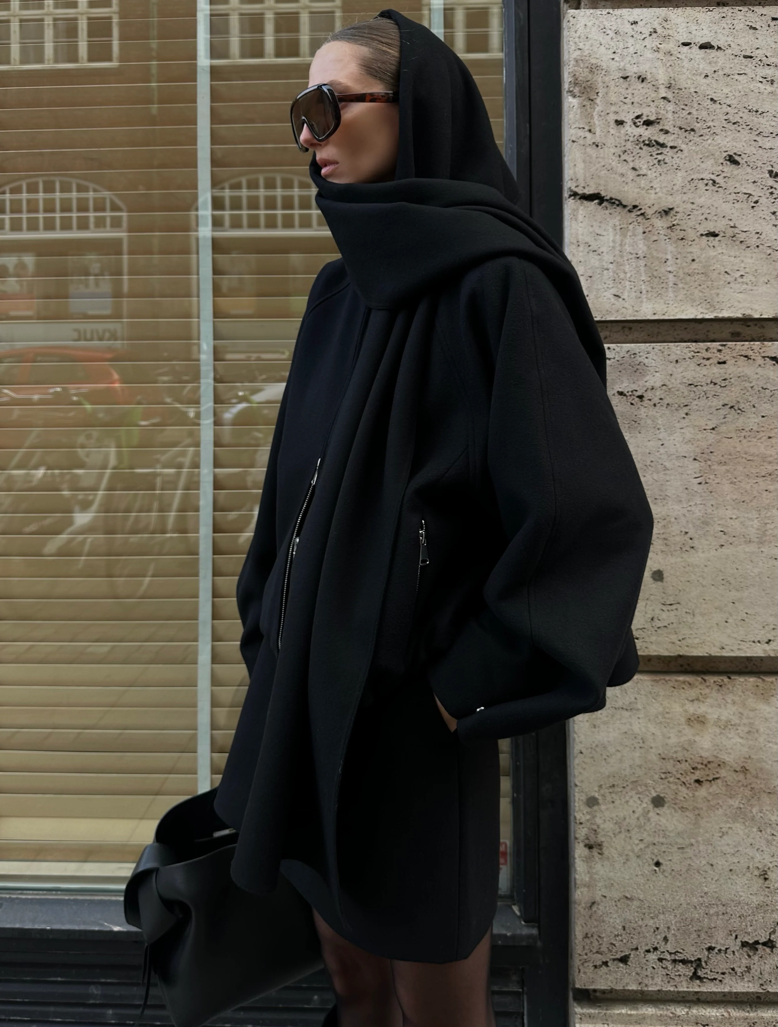 SLOANE WOOL BOMBER  | black - Image 4