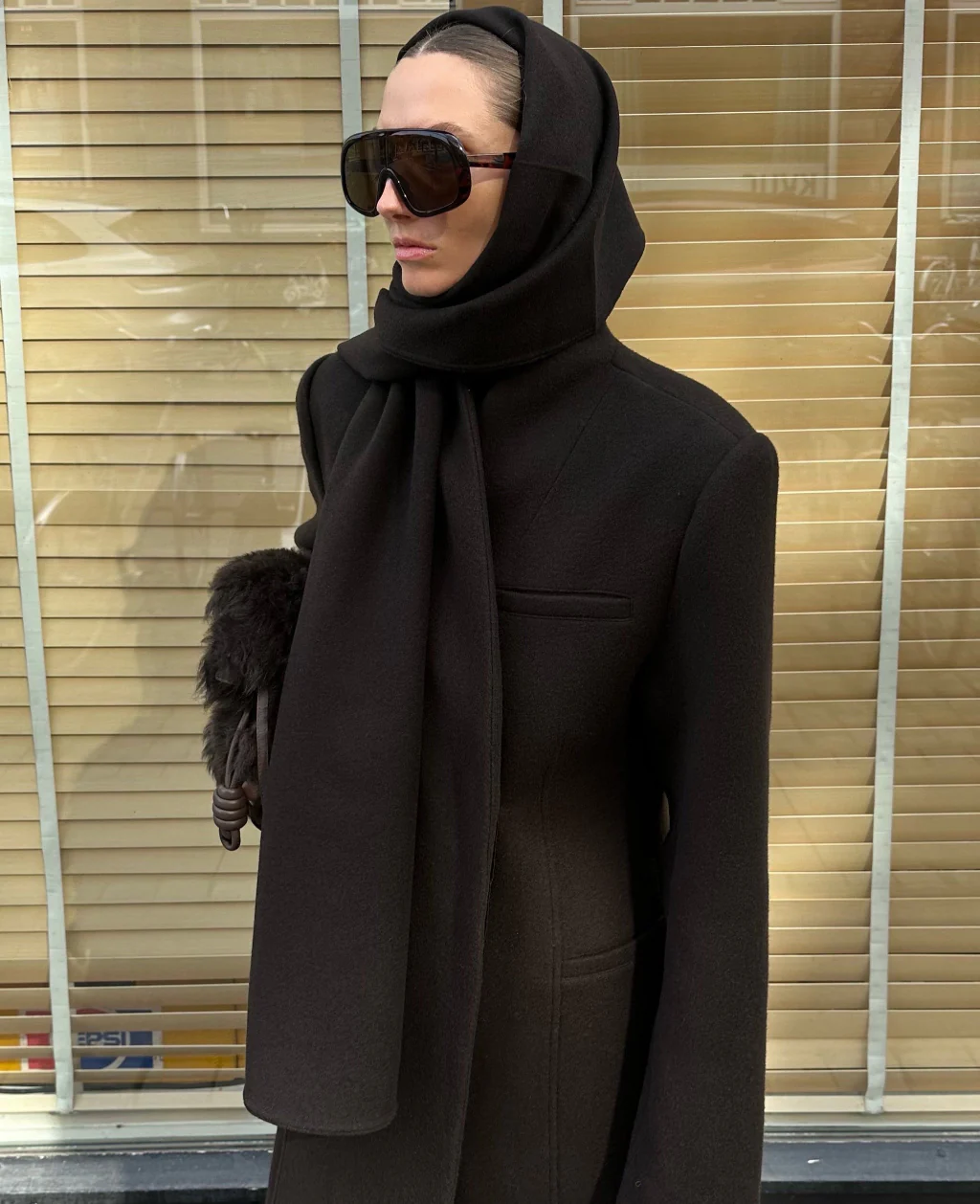 VALLI WOOL COAT | dark brown - Image 6