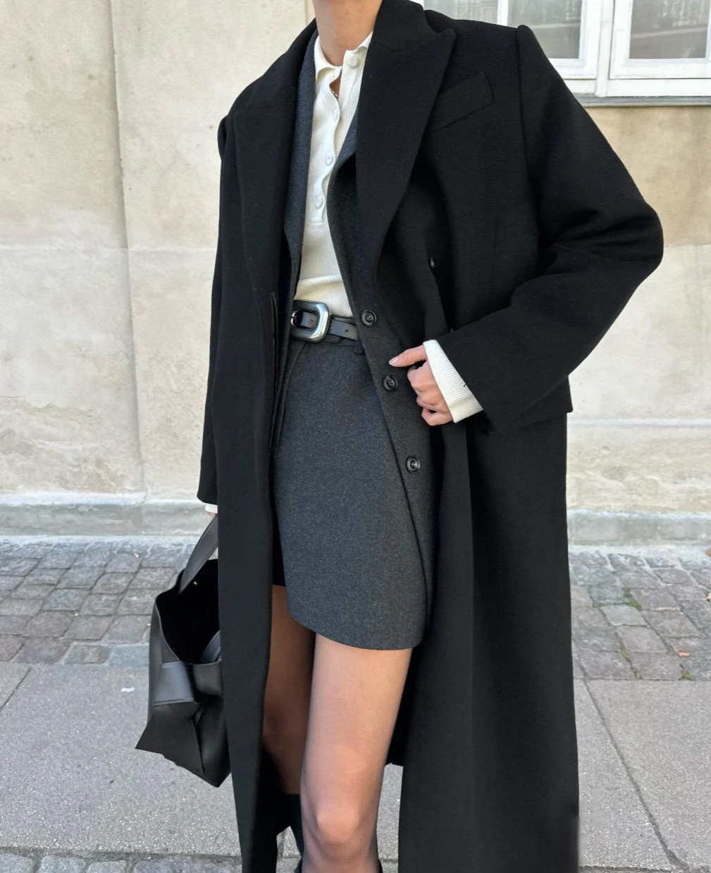 LUA WOOL MINI SKIRT | dark grey - Image 7